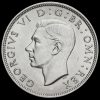 1940 George VI Silver Half Crown Obverse