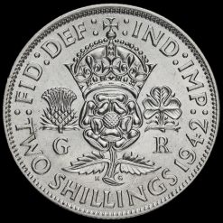 1942 George VI Silver Two Shilling Coin / Florin Reverse