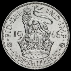 1946 George VI Silver English Shilling Reverse