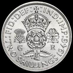 1946 George VI Silver Two Shilling Coin / Florin Reverse