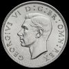 1946 George VI Silver Two Shilling Coin / Florin Obverse