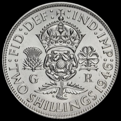 1946 George VI Silver Two Shilling Coin / Florin Reverse