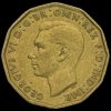 1946 George VI Brass Threepence Obverse