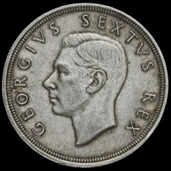 South Africa 1948 Silver 5 Shillings Coin Obverse