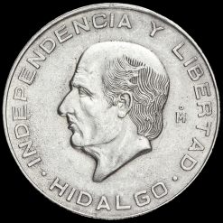 Mexico 1956 Silver 10 Pesos Coin Reverse
