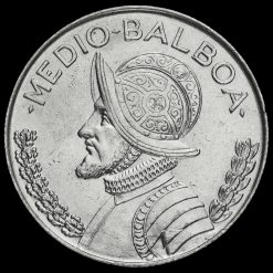 Panama 1962 Silver 1/2 Balboa Reverse