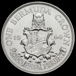 Bermuda 1964 Elizabeth II Silver Crown Reverse