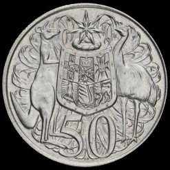 Australia 1966 Elizabeth II Silver 50 Cents Reverse