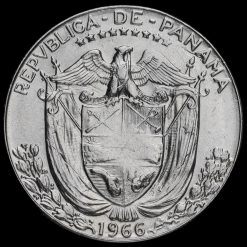 Panama 1966 Silver 1/2 Balboa Obverse