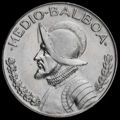 Panama 1966 Silver 1/2 Balboa Reverse