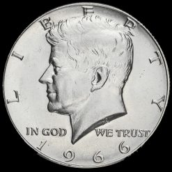 USA 1966 Kennedy Silver Half Dollar Obverse