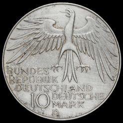 Germany, 1972 Silver 10 Deutsche Mark Obverse