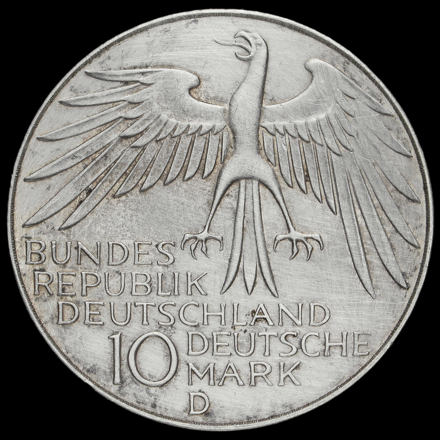 Germany 1972 Silver 10 Deutsche Mark Olympic Games In Munich
