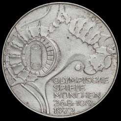 Germany, 1972 Silver 10 Deutsche Mark Reverse