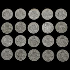 20 x Australia Silver Florin Coins Reverse