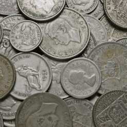 500 Grams of Circulated Australia, New Zealand, & South Africa .500 Silver Coins Obverse