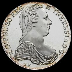 1780 Austria Maria Theresa Silver Proof Thaler Restrike Obverse