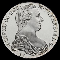 1780 Austria Maria Theresa Silver Proof Thaler Restrike Obverse