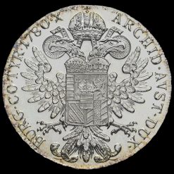 1780 Austria Maria Theresa Silver Proof Thaler Restrike Reverse
