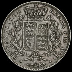 1845 Queen Victoria Young Head Silver Crown Reverse