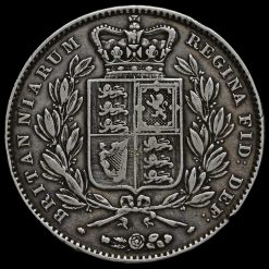 1845 Queen Victoria Young Head Silver Crown Reverse