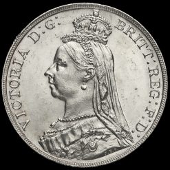 1887 Queen Victoria Jubilee Head Silver Crown Obverse