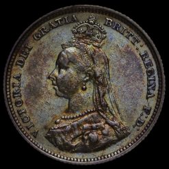1887 Queen Victoria Jubilee Head Silver Shilling Obverse