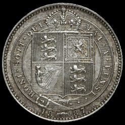 1887 Queen Victoria Jubilee Head Silver Shilling Reverse
