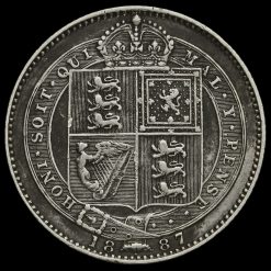 1887 Queen Victoria Jubilee Head Silver Shilling Reverse