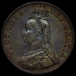 1890 Queen Victoria Jubilee Head Silver Double Florin Obverse