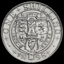 1898 Queen Victoria Veiled Head Silver Shilling Reverse