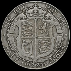 1904 Edward VII Silver Half Crown Reverse