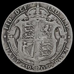 1905 Edward VII Silver Half Crown Reverse