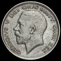 1911 George V Silver Half Crown Obverse