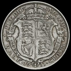 1911 George V Silver Half Crown Reverse