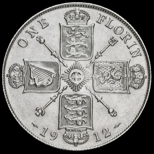 1912 George V Silver Florin Reverse