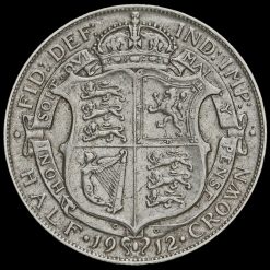 1912 George V Silver Half Crown Reverse