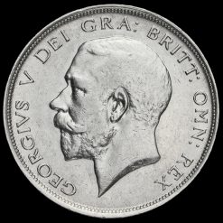 1913 George V Silver Half Crown Obverse