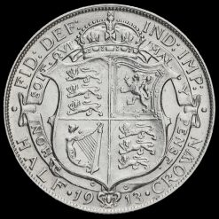 1913 George V Silver Half Crown Reverse