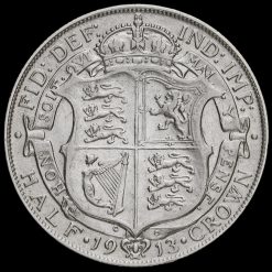 1913 George V Silver Half Crown Reverse