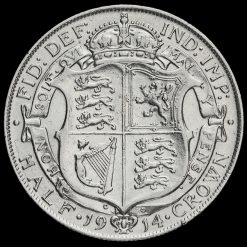 1914 George V Silver Half Crown Reverse