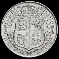 1915 George V Silver Half Crown Reverse