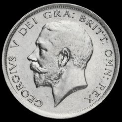 1918 George V Silver Half Crown Obverse