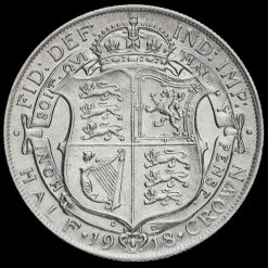 1918 George V Silver Half Crown Reverse