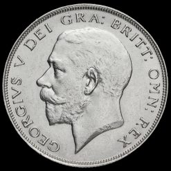 1923 George V Silver Half Crown Obverse