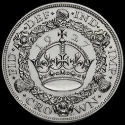 1927 George V Silver Proof Wreath Crown Reverse