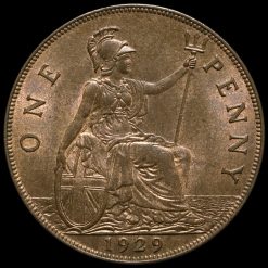 1929 George V Penny Reverse