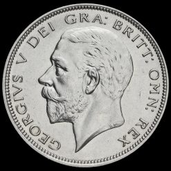 1934 George V Silver Half Crown Obverse