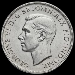 Australia 1937 George VI Silver Coronation Crown Obverse