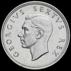 South Africa 1951 Silver 5 Shillings Coin Obverse